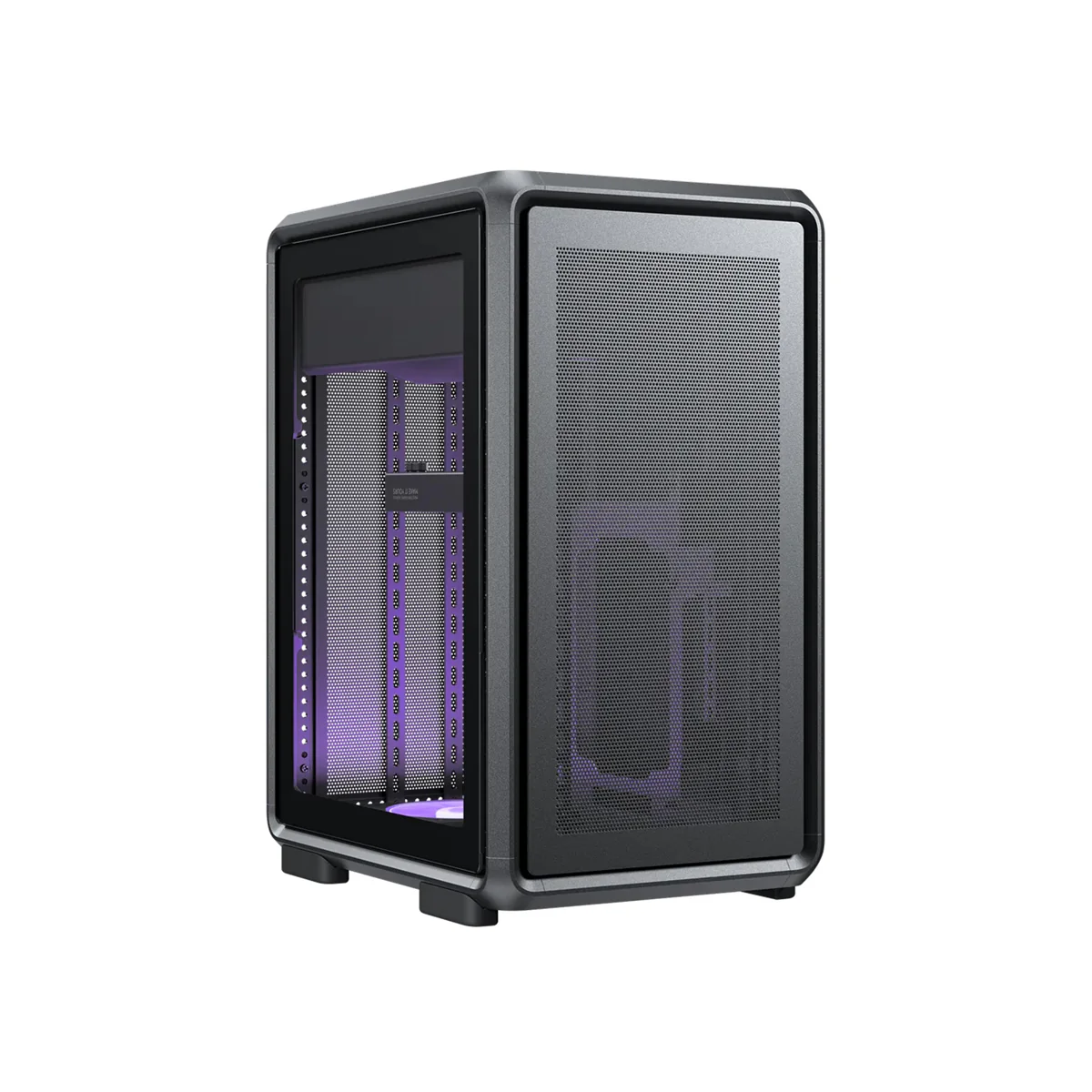 Cooler Master MasterFrame 400 Mesh Mid-Tower Premium Open-Frame Micro-ATX Case (Black, Silver) - Image 4
