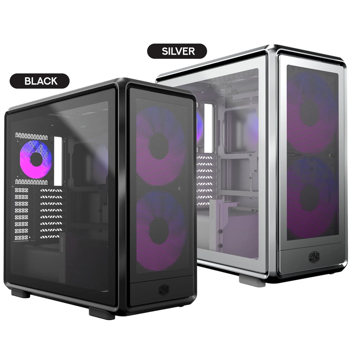 Cooler Master MasterFrame 600 Mesh ATX Mid-Tower PC Case (Black, Silver) - Image 7
