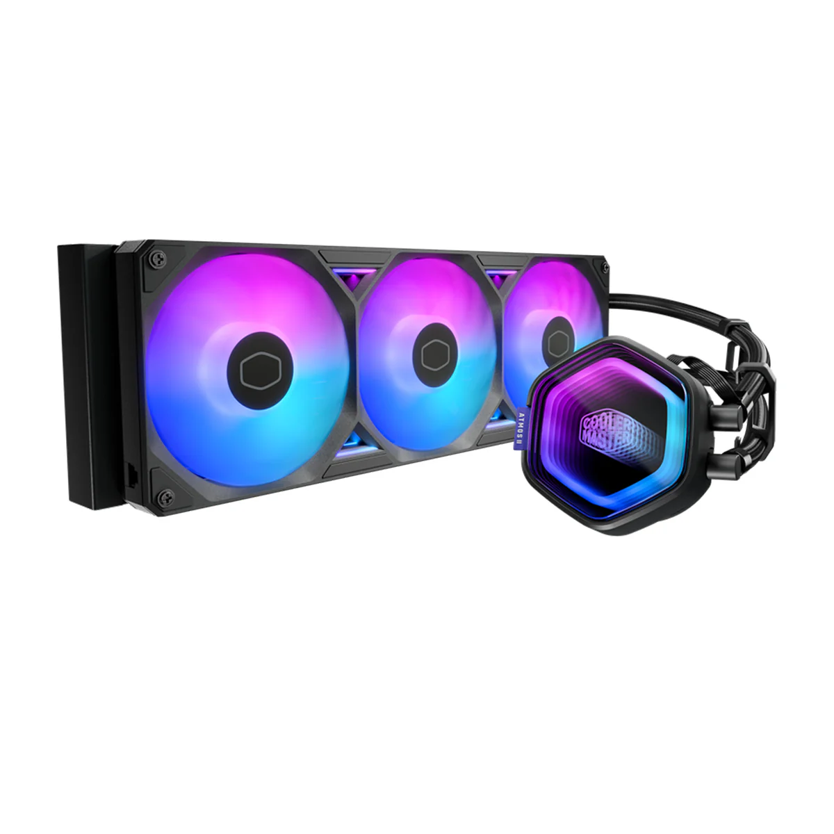 Cooler Master MasterLiquid Atmos II 360 LCD ARGB CPU Cooler (Black, White) - Image 4
