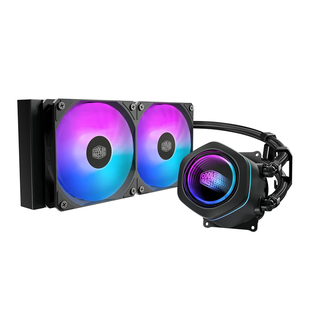 Cooler Master MasterLiquid Core Nex 240 ARGB Liquid CPU Cooler (Black, White) - Image 10