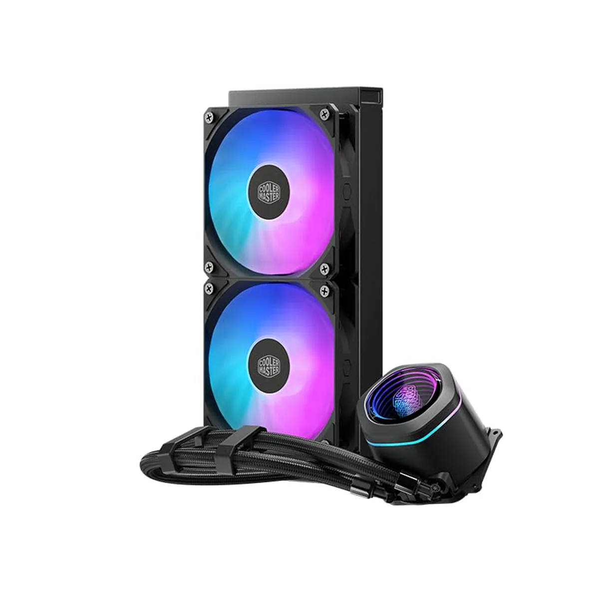Cooler Master MasterLiquid Core Nex 240 ARGB Liquid CPU Cooler (Black, White) - Image 11