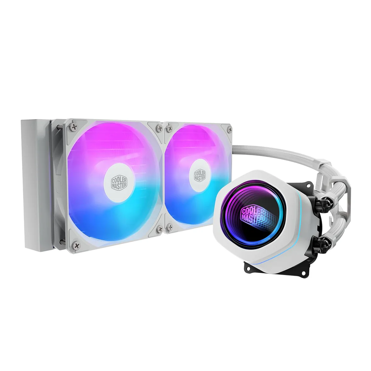 Cooler Master MasterLiquid Core Nex 240 ARGB Liquid CPU Cooler (Black, White) - Image 12