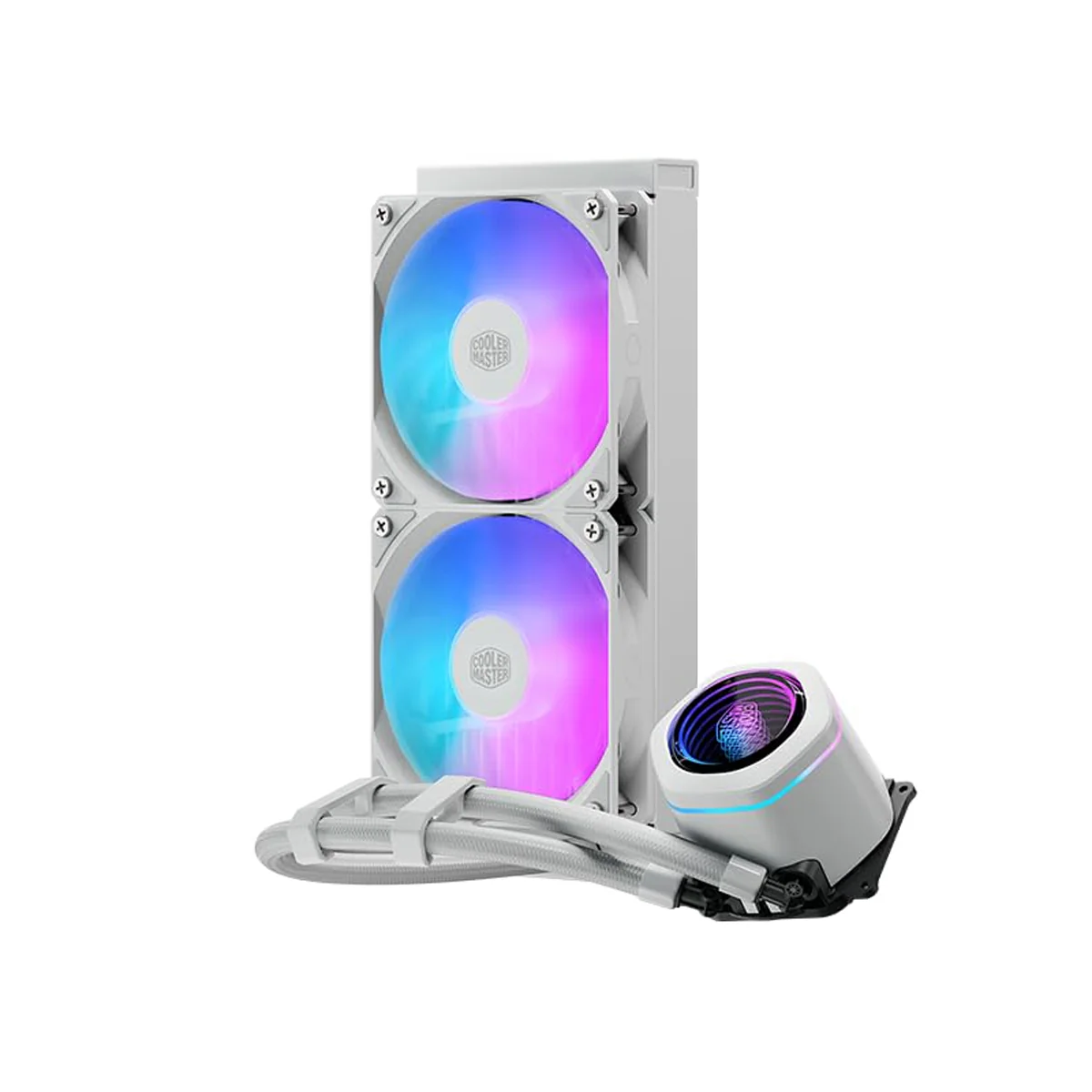 Cooler Master MasterLiquid Core Nex 240 ARGB Liquid CPU Cooler (Black, White) - Image 13