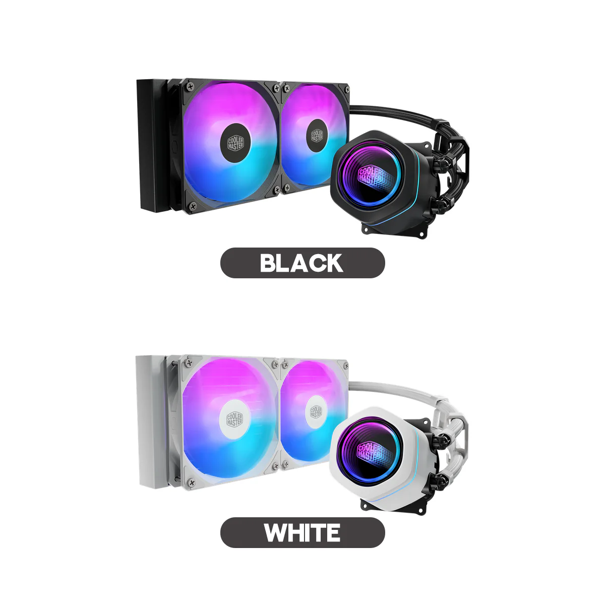 Cooler Master MasterLiquid Core Nex 240 ARGB Liquid CPU Cooler (Black, White) - Image 14