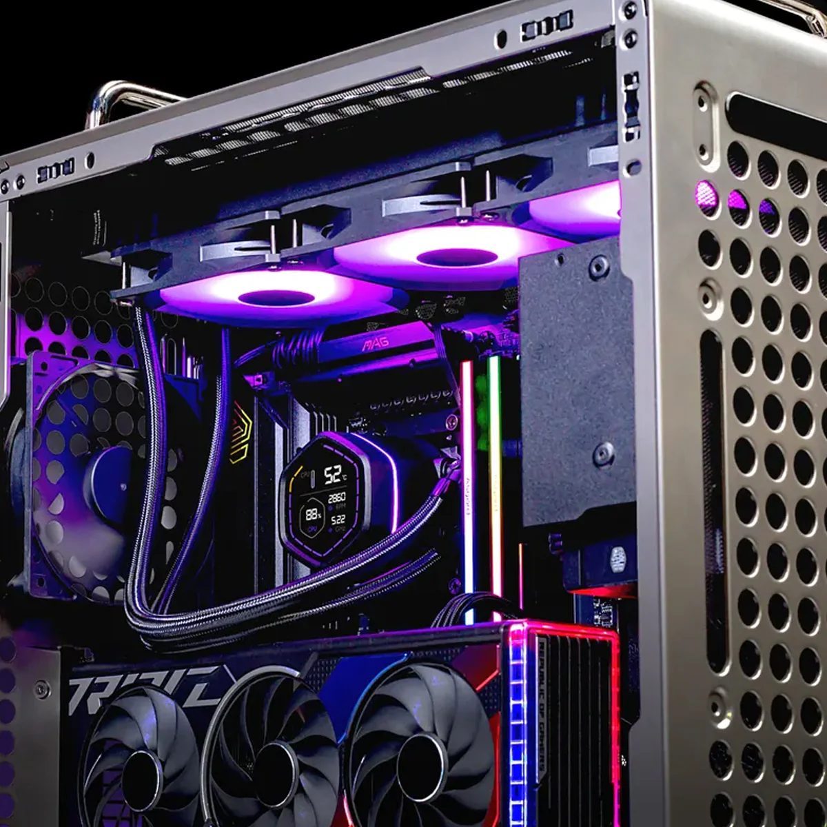 Cooler Master MasterLiquid Core Nex Digital 240 ARGB CPU Liquid Cooler (Black) (MLX-D24M-A18PA-RD) - Image 4