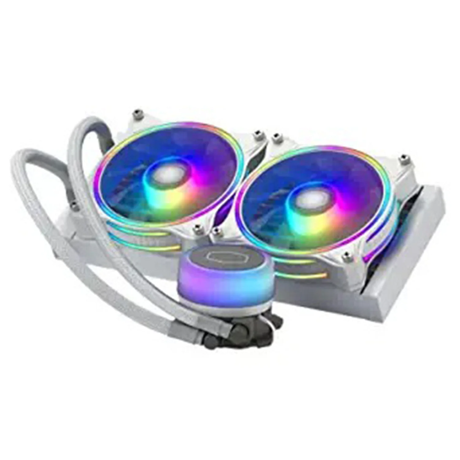 Cooler Master Masterliquid ML240 Illusion ARGB AIO Liquid CPU Cooler (White) - Image 3
