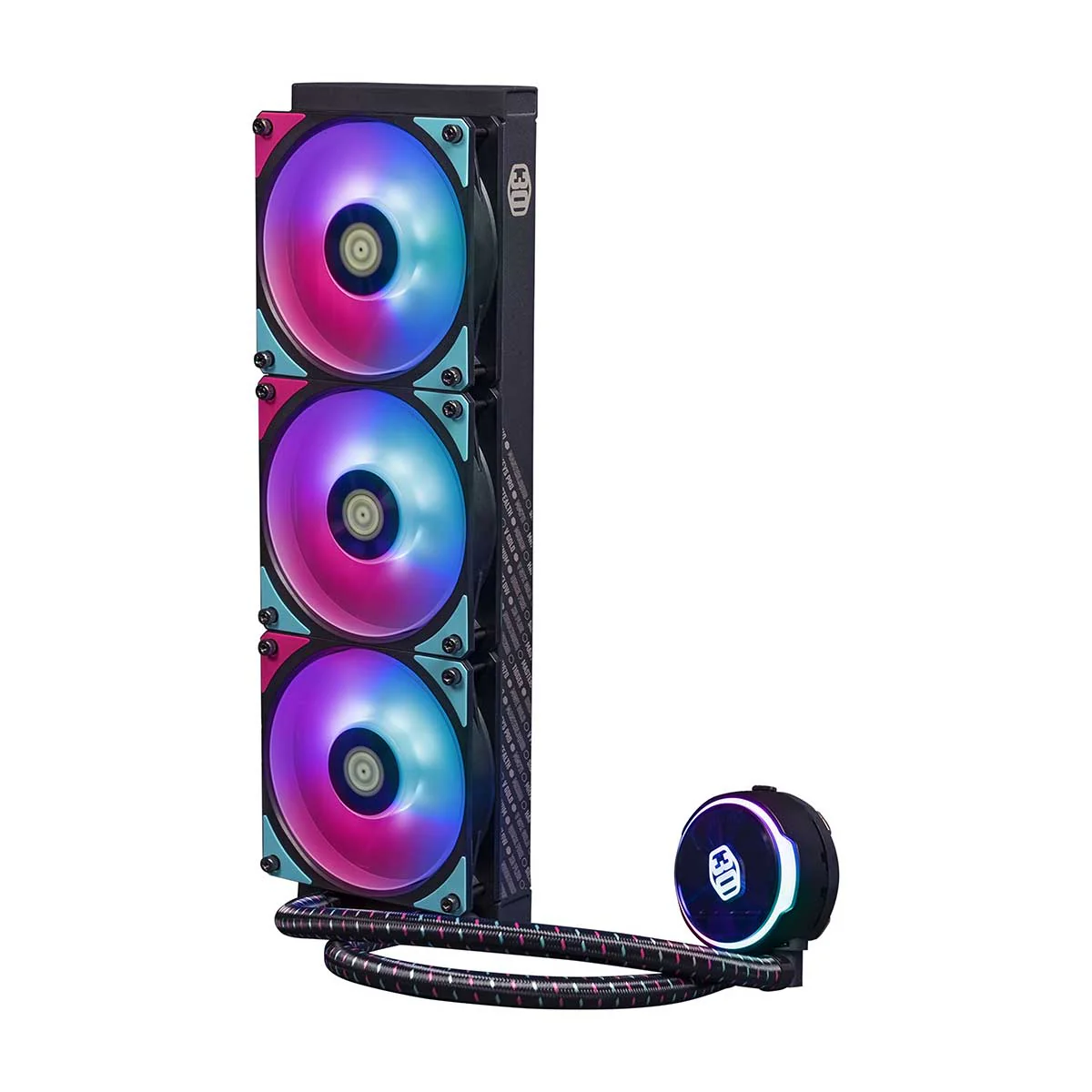 Cooler Master Masterliquid PL360 Flux 30TH Anniversary Edition Close-Loop AIO CPU Liquid Cooler (Black) - Image 4