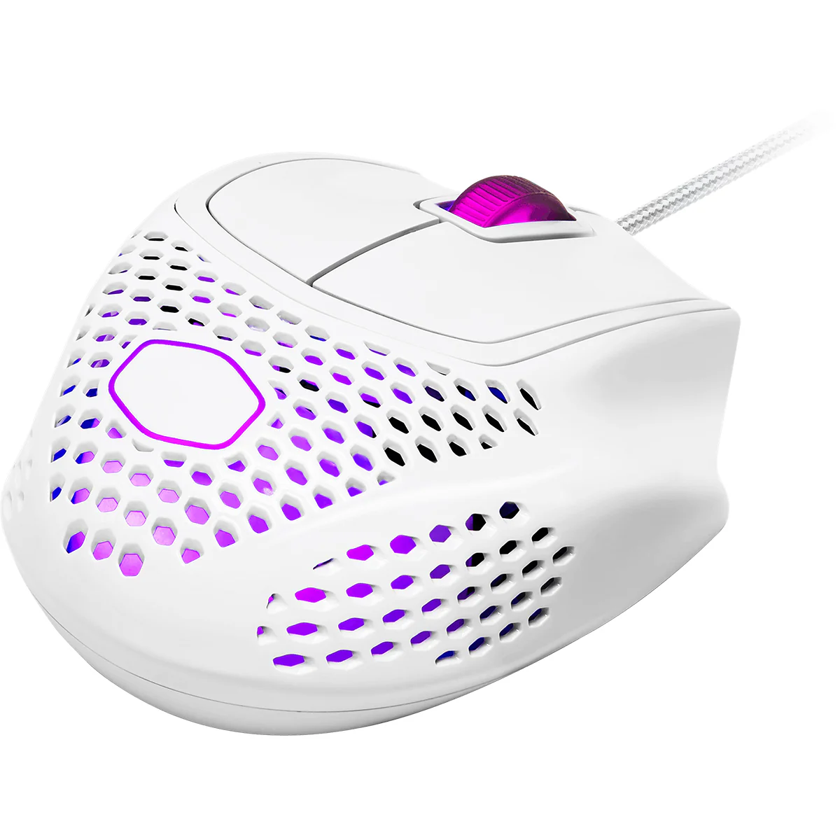 Cooler Master MM720 Ultra Lightweight Claw Grip Gaming Mouse W/ RGB (Glossy White) - Image 3