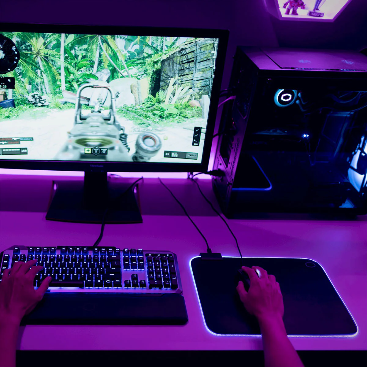 Cooler Master MP750 Soft RGB Gaming Mouse Pad (Medium, Large) - Image 6