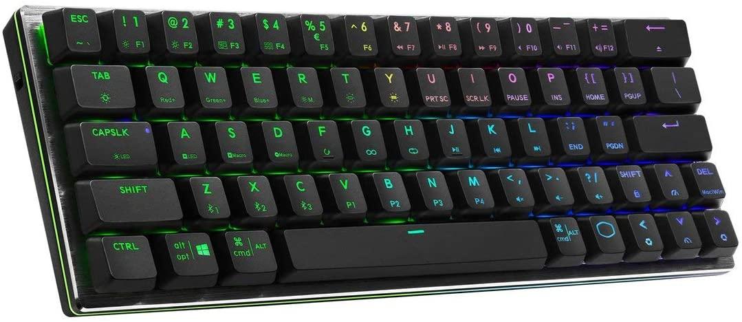 Cooler Master SK622 Wireless 60% Mechanical Keyboard Space Gray With Low Profile Switches (Red RGB Linear) - Image 2