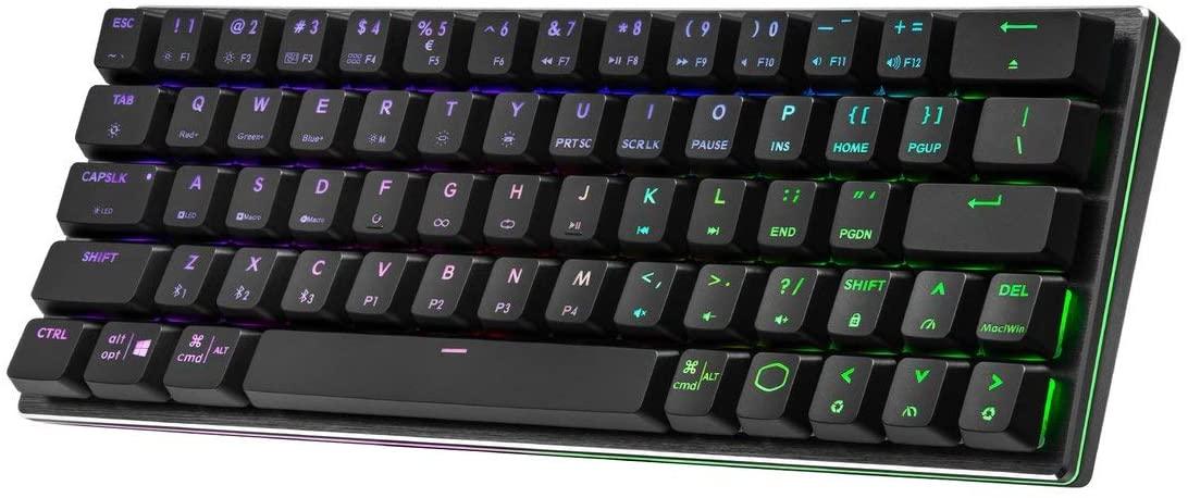 Cooler Master SK622 Wireless 60% Mechanical Keyboard Space Gray With Low Profile Switches (Red RGB Linear) - Image 4