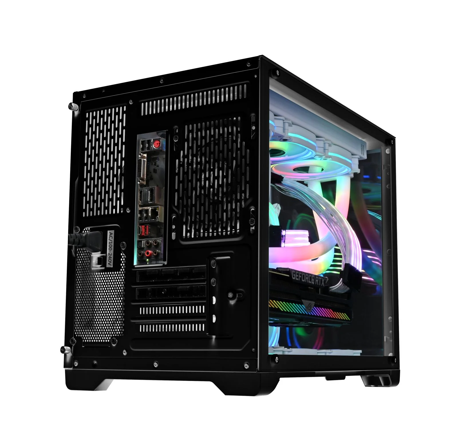 Coolman Robin 2 Mini Optimal Airflow Tempered Glass M-ATX Case (Black) - Image 3
