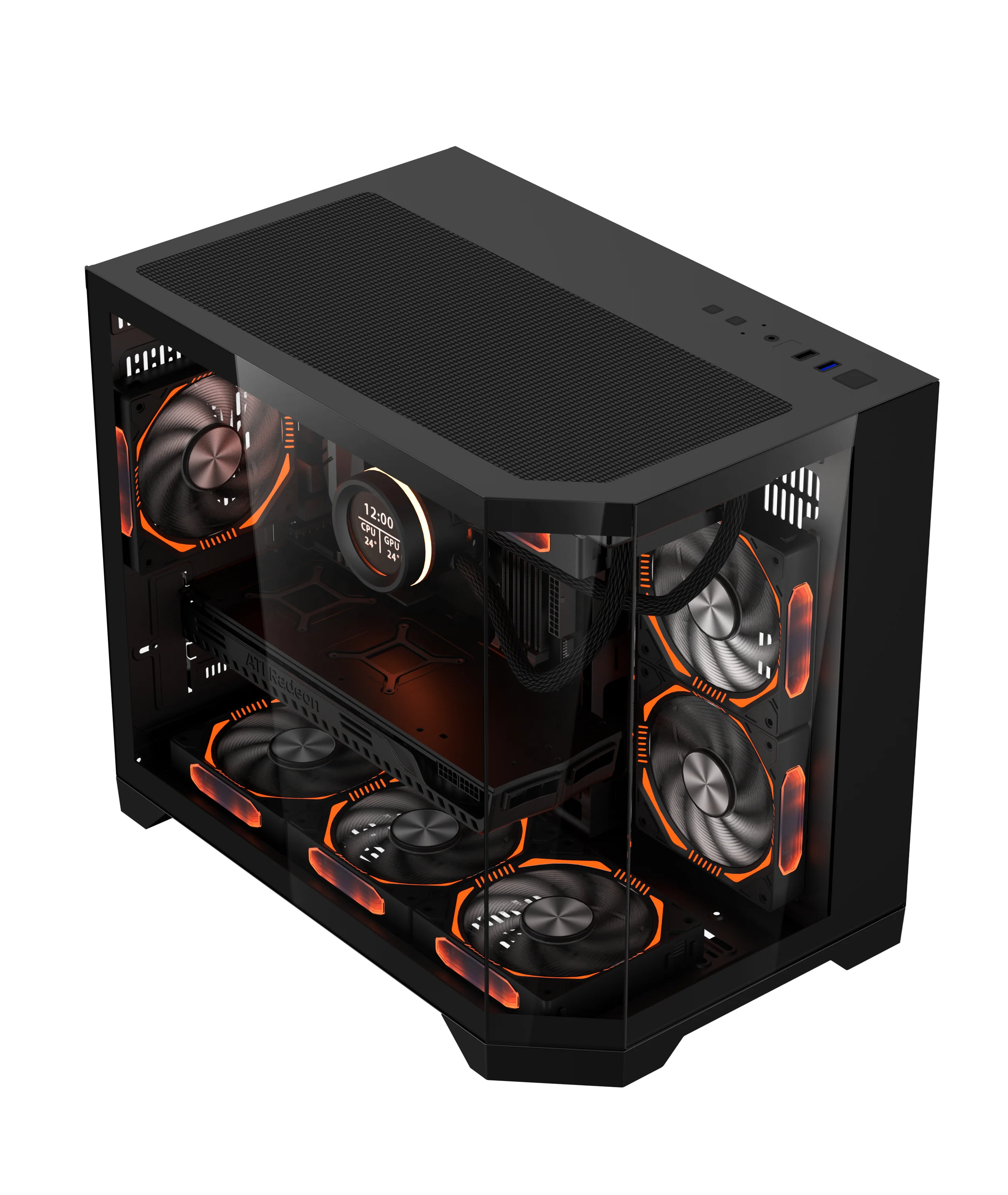 Coolman Spectra M-ATX Case (Black, White) - Image 15