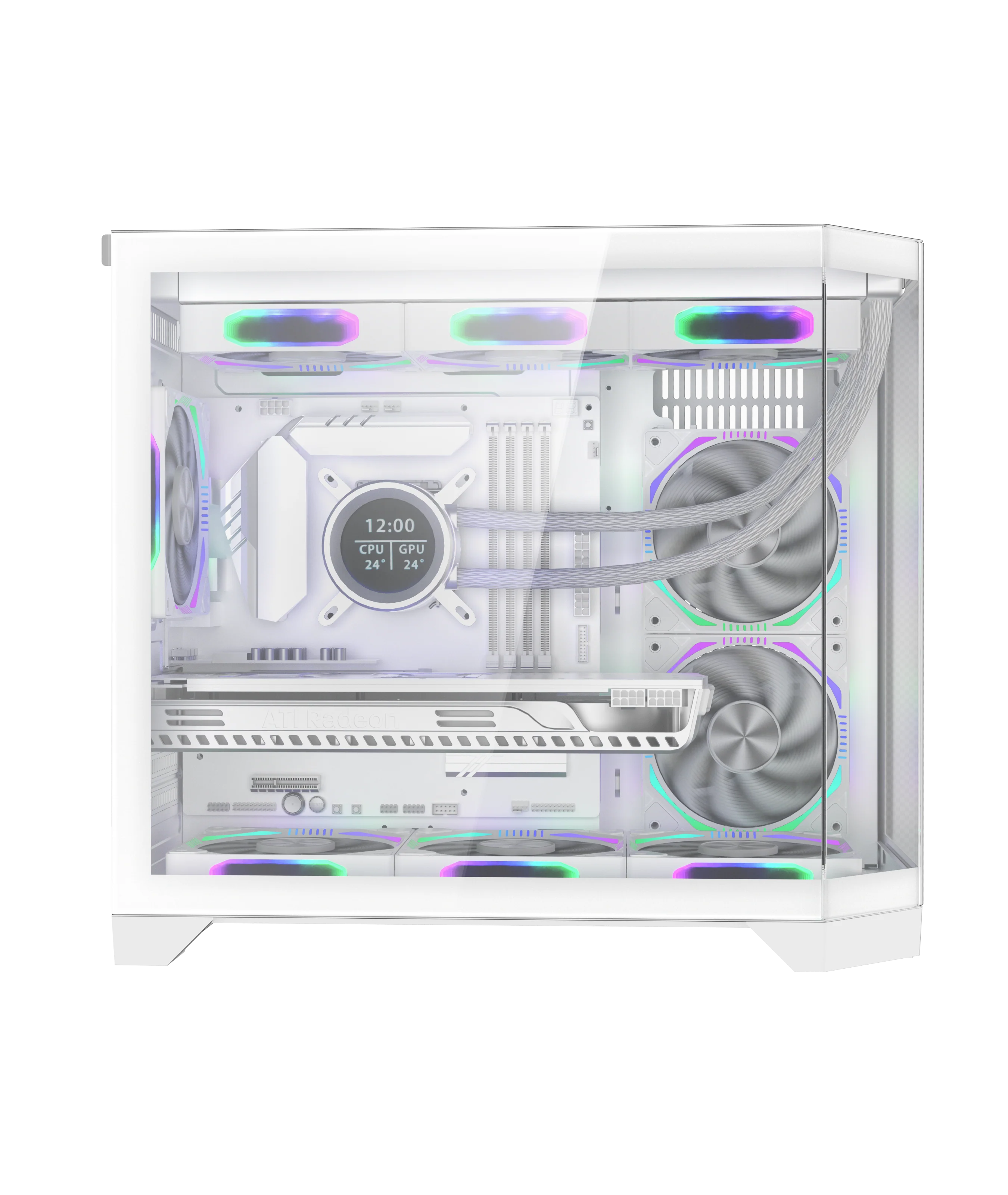 Coolman Spectra M-ATX Case (Black, White) - Image 5