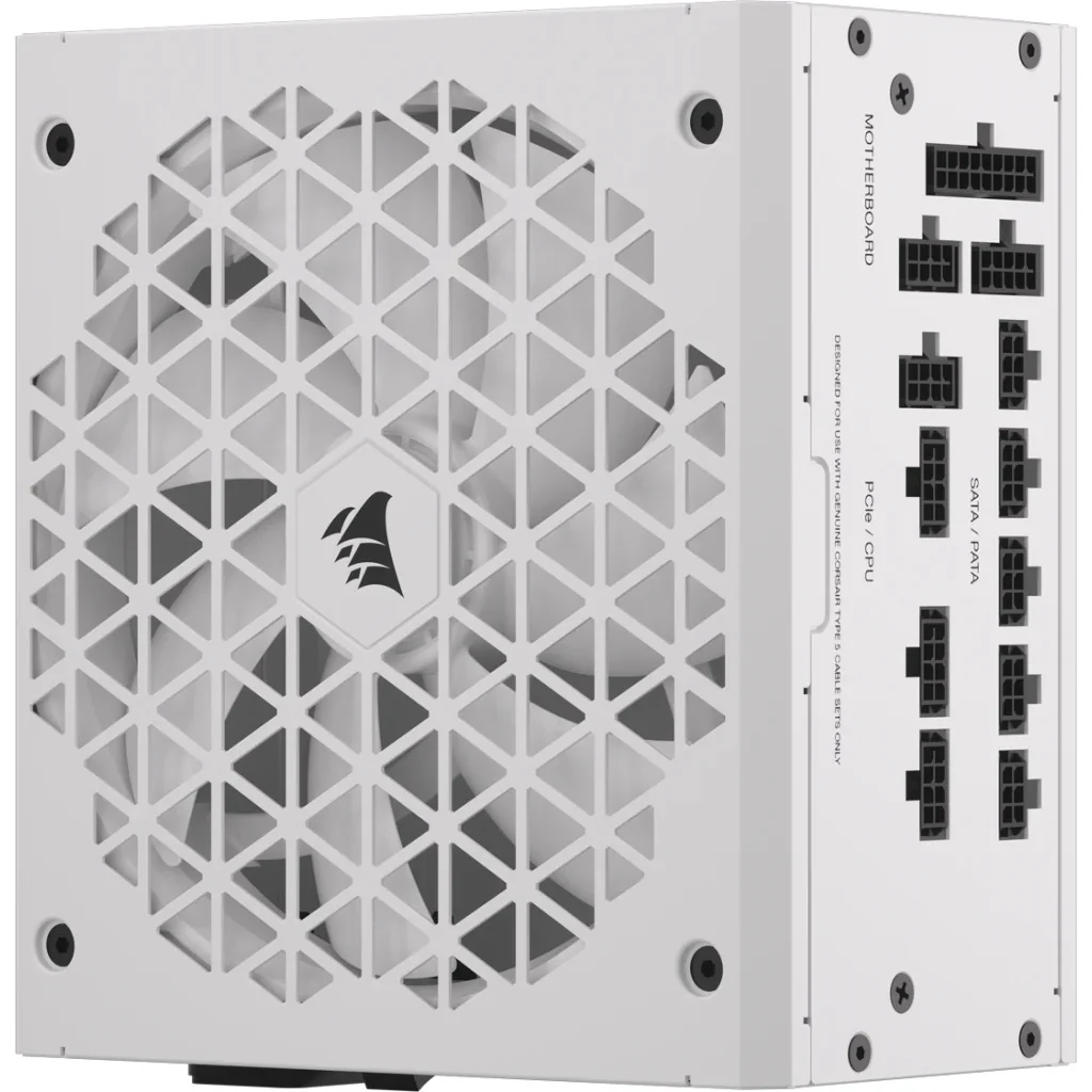 Corsair RMx RM1200x Shift 1200W ATX 80 Plus Gold Fully-Modular ATX Power Supply (White) - Image 3