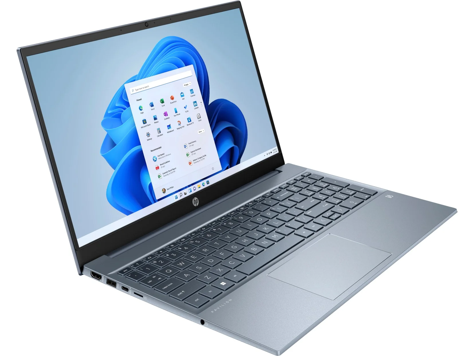 HP Pavilion 15-EH3108AU Laptop (Fog Blue) | 15.6” FHD (1920x1080) | Ryzen 7 7730U | 16GB RAM | 512GB SSD | AMD Radeon Graphics | Windows 11 Home | MS Office Home & Student 2021 | HP Everyday 16" Laptop Briefcase - Image 2