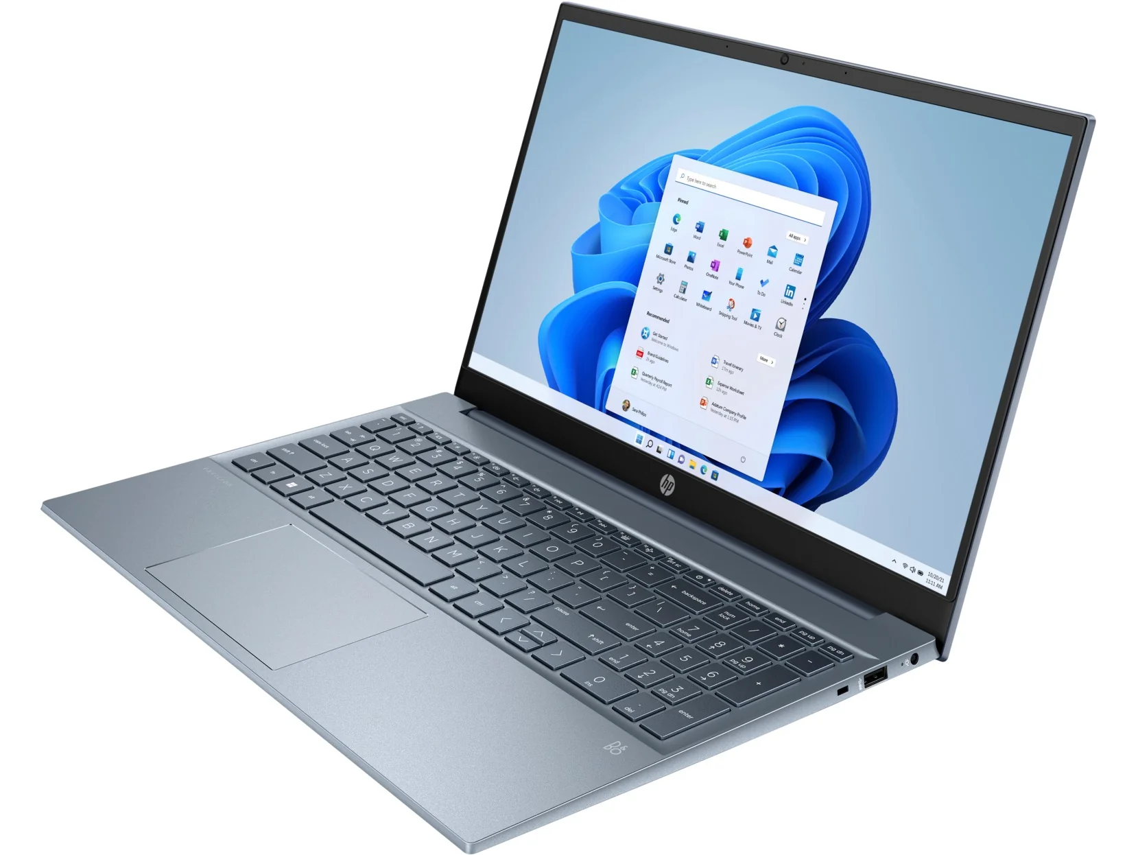 HP Pavilion 15-EH3108AU Laptop (Fog Blue) | 15.6” FHD (1920x1080) | Ryzen 7 7730U | 16GB RAM | 512GB SSD | AMD Radeon Graphics | Windows 11 Home | MS Office Home & Student 2021 | HP Everyday 16" Laptop Briefcase - Image 5