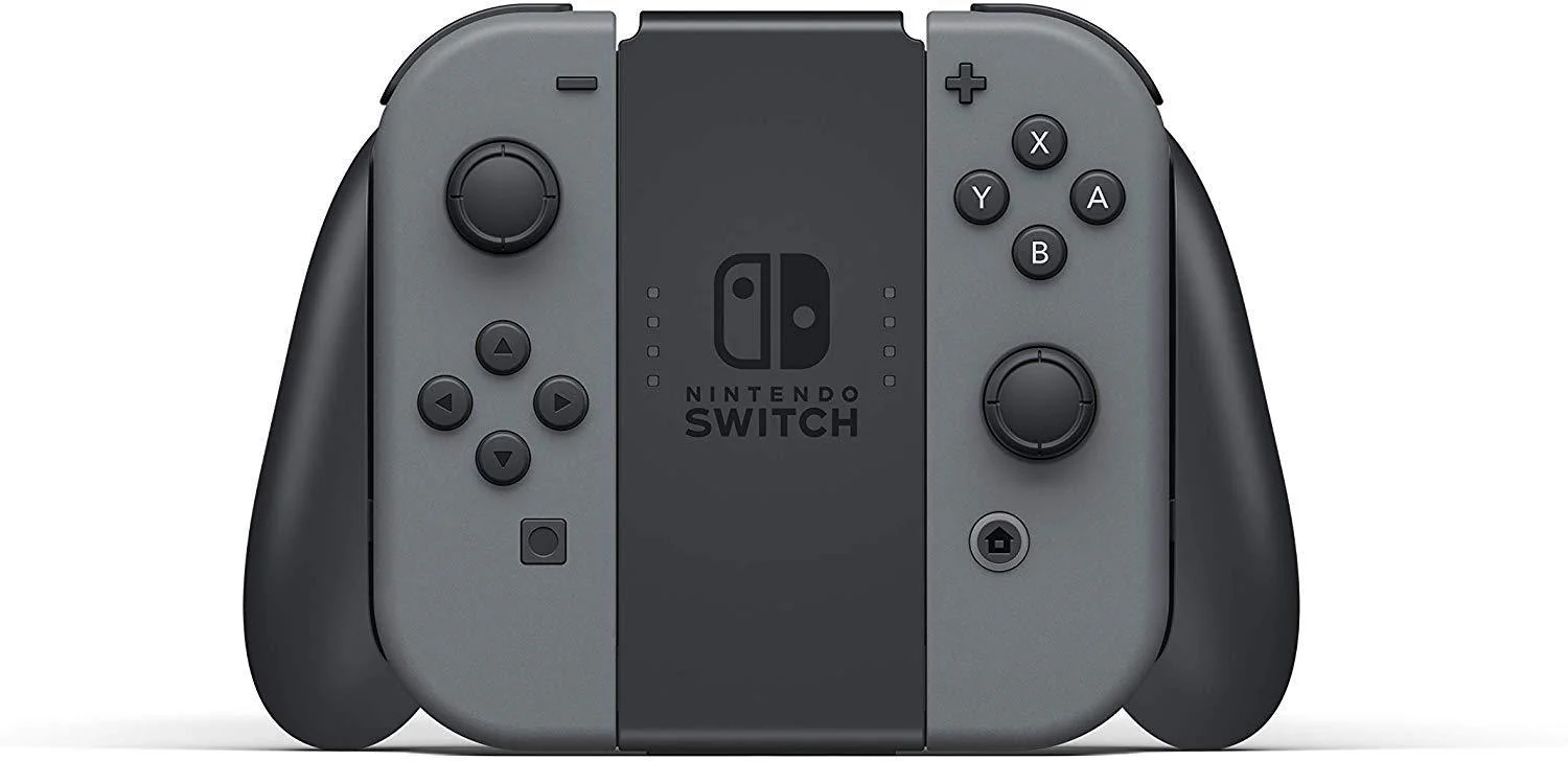 Nintendo Switch Console With Grey Joycon + NSW Dobe Dust-Proof Kit Include Rubber Plug & Toughened Glass Film (TNS-862) Bundle - Image 5