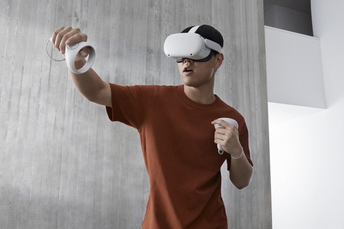 Oculus / Meta Quest 2 256GB All In One VR Gaming Headset (Includes Resident Evil 4 Download Code Inside) (White) - Image 10