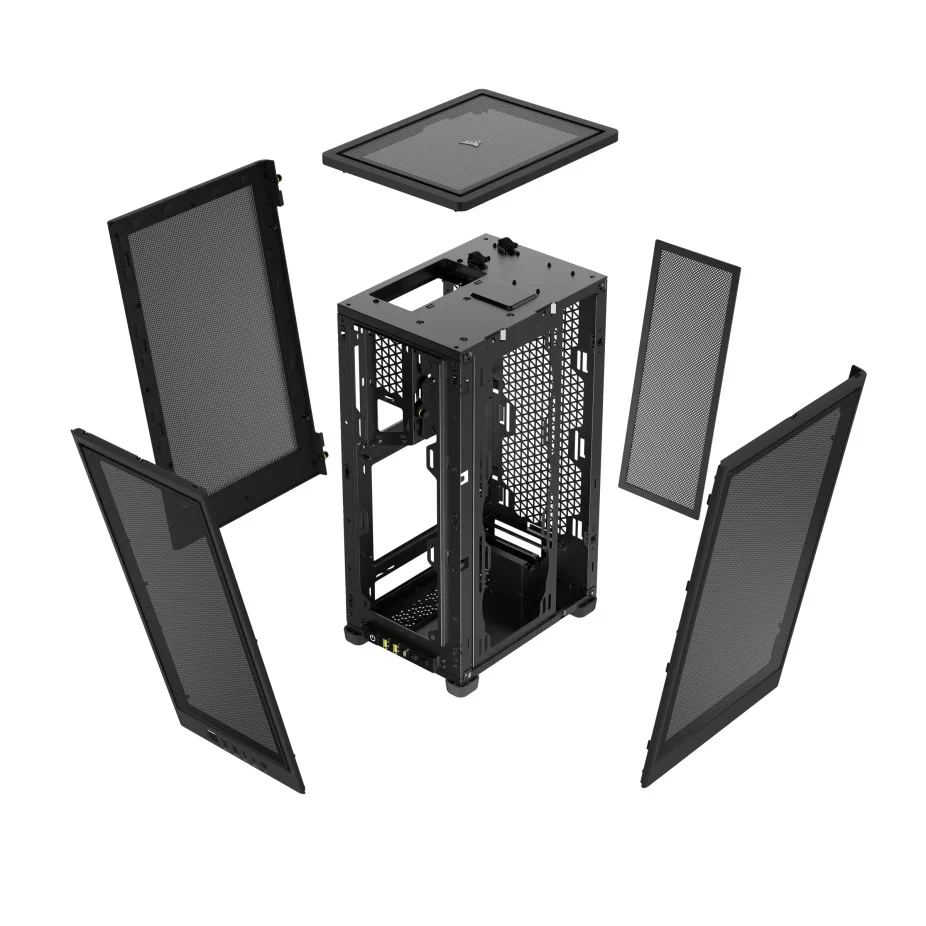Corsair 2000D Airflow Mini-ITX PC Case (Black, White) - Image 10