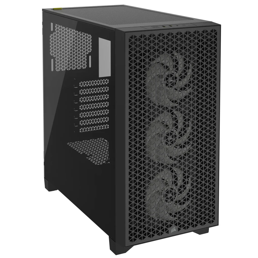 Corsair 3000D RGB Airflow Tempered Glass Mid-Tower ATX PC Case (Black) - Image 10