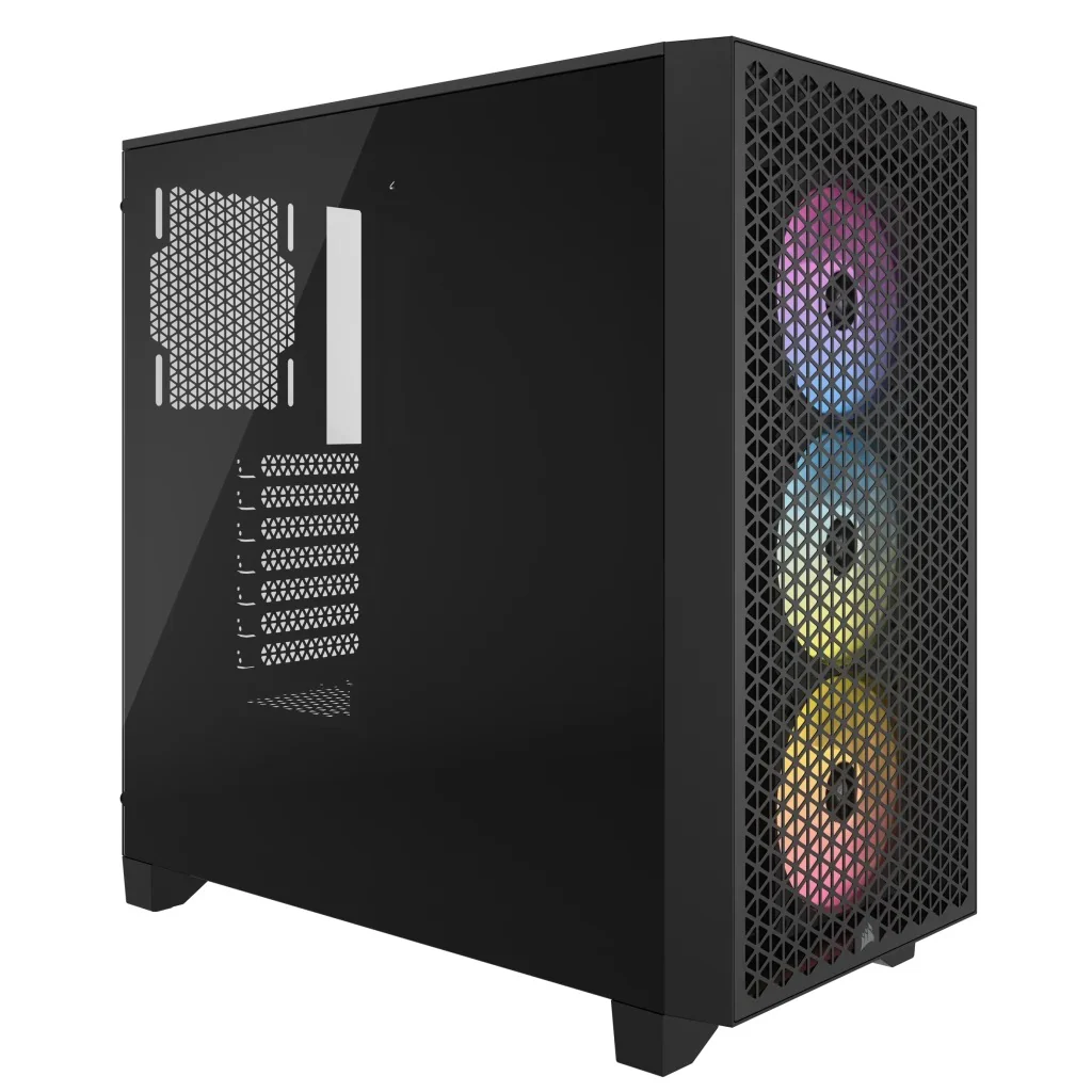 Corsair 3000D RGB Airflow Tempered Glass Mid-Tower ATX PC Case (Black) - Image 19