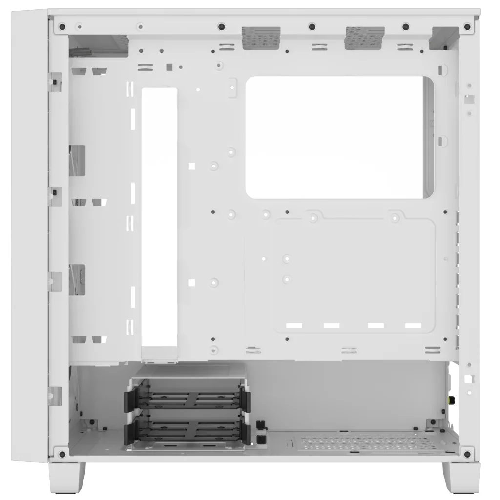 Corsair 3000D RGB Airflow Tempered Glass Mid-Tower ATX PC Case (White) - Image 4