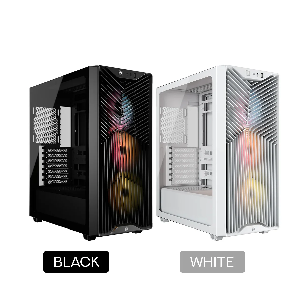 Corsair 3200D RS ARGB Mid-Tower ATX PC Case (Black, White) - Image 15