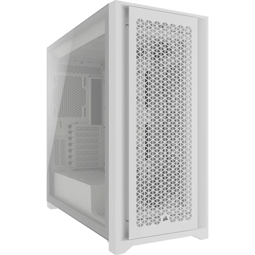 Corsair 5000D Airflow Core Tempered Glass Mid-Tower ATX PC Case (Black, White) - Image 3