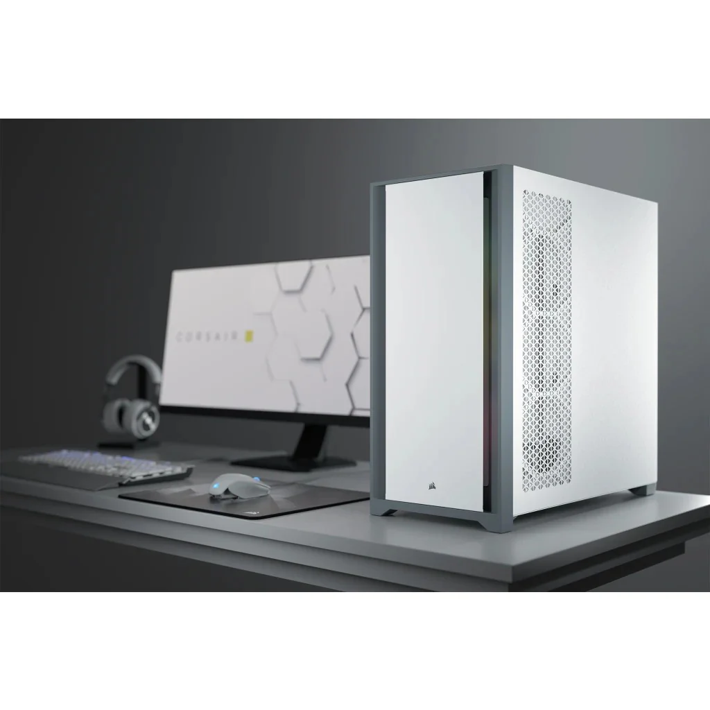 Corsair 5000D Tempered Glass Mid-Tower ATX PC Case (White) (CS-CC-9011209-WW) - Image 11