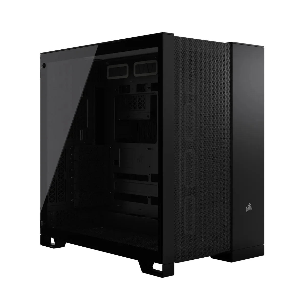 Corsair 6500D Airflow Tempered Glass ATX Mid-Tower Dual Chamber PC Case (Black, White) - Image 4