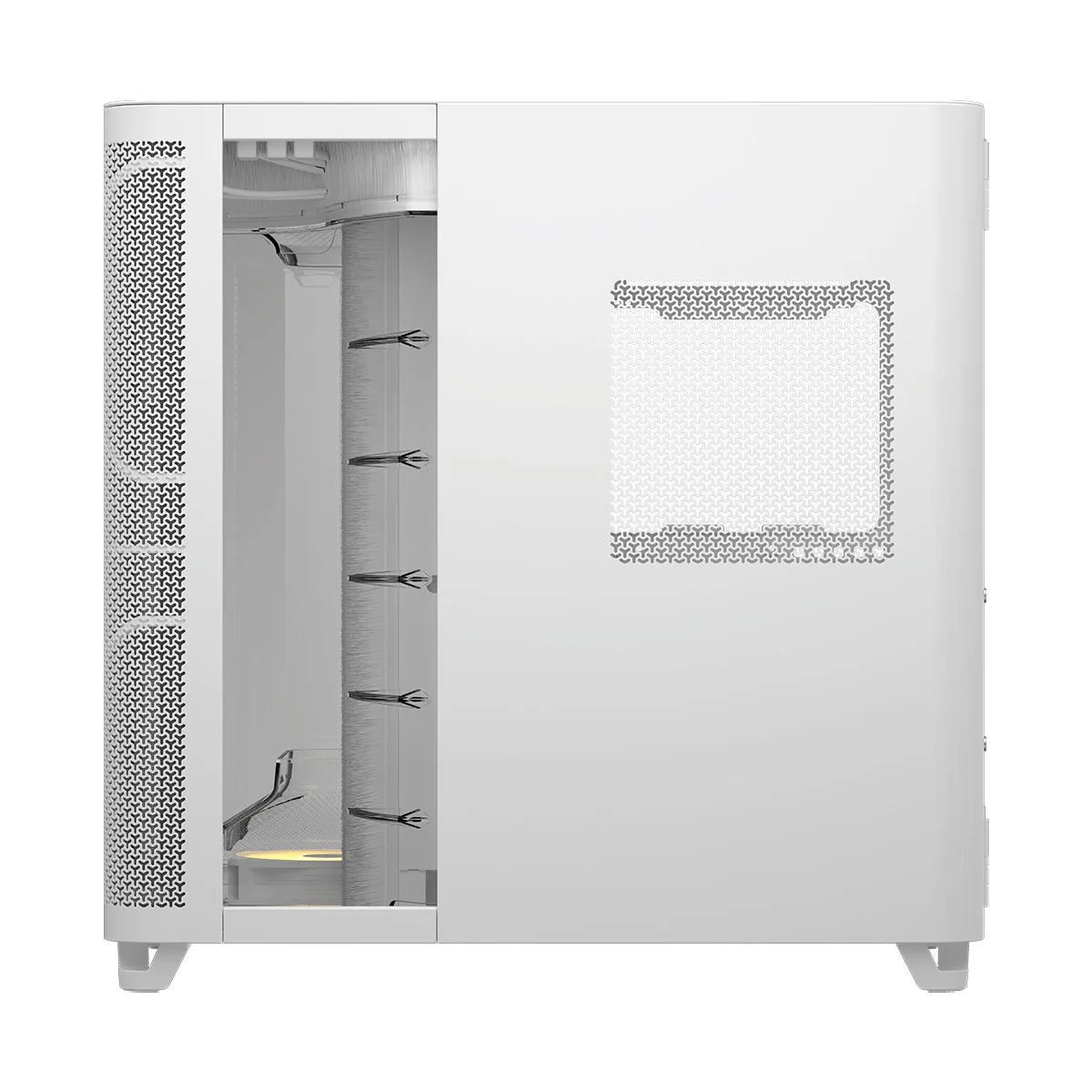 Corsair AIR 5400 RS-R ARGB TG Triple Chamber Mid-Tower PC Case (Black, White) - Image 10