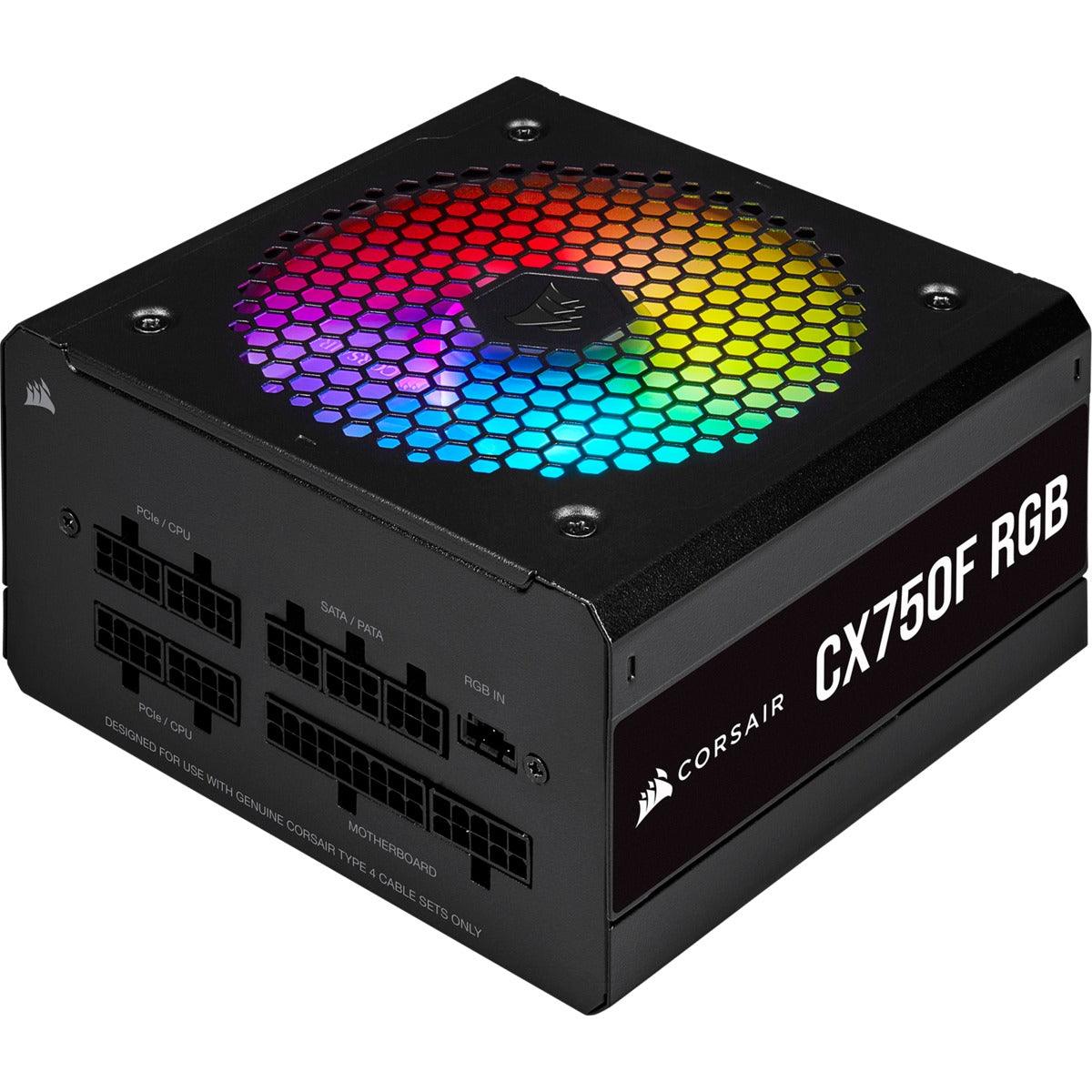 Corsair CX-F RGB Series CX750F RGB ATX Power Supply (Black)