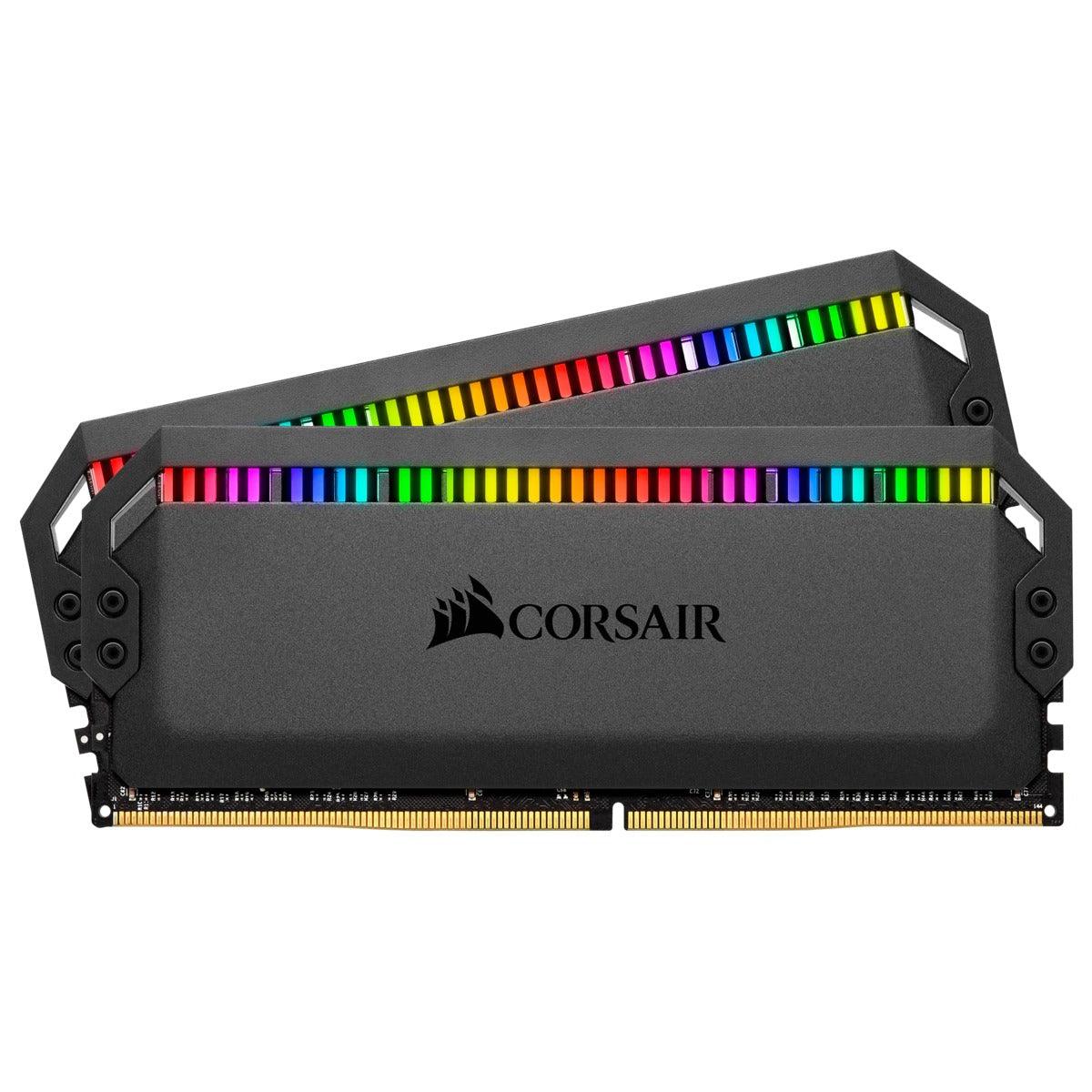 CORSAIR Dominator Platinum RGB 16GB (2 x 8GB) DDR4 DRAM 3200mhz C16 Memory Kit (CMT16GX4M2E3200C16)