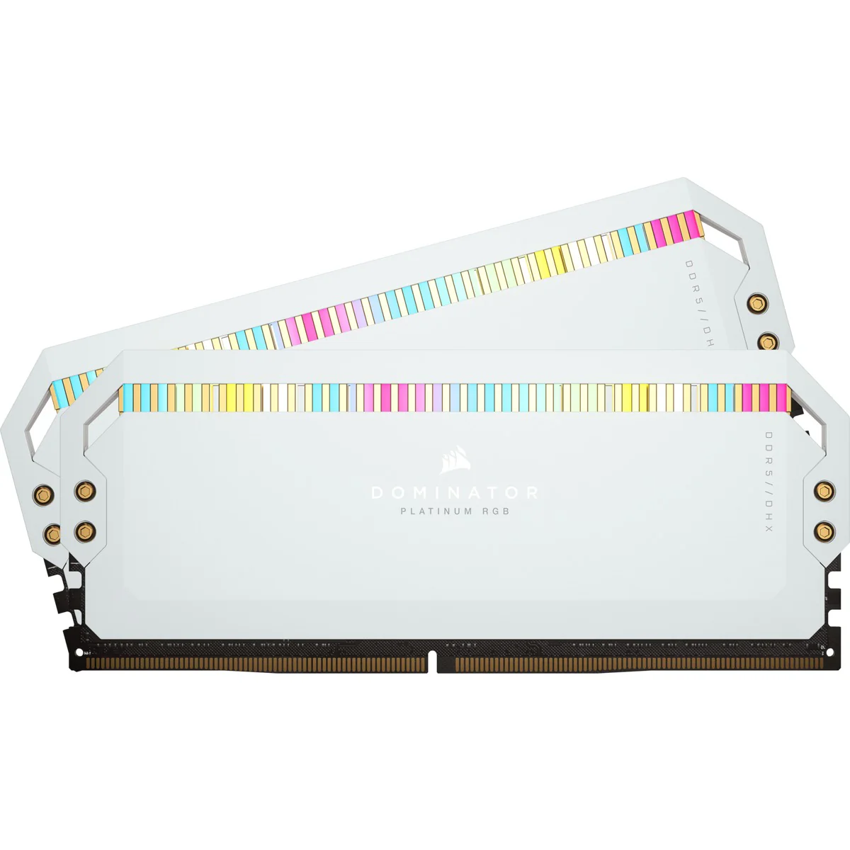 Corsair Dominator Platinum RGB 32GB (2X16GB) DDR5 DRAM 5200MHZ C40 Memory Kit (White) (CMT32GX5M2B5200C40W) - Image 2