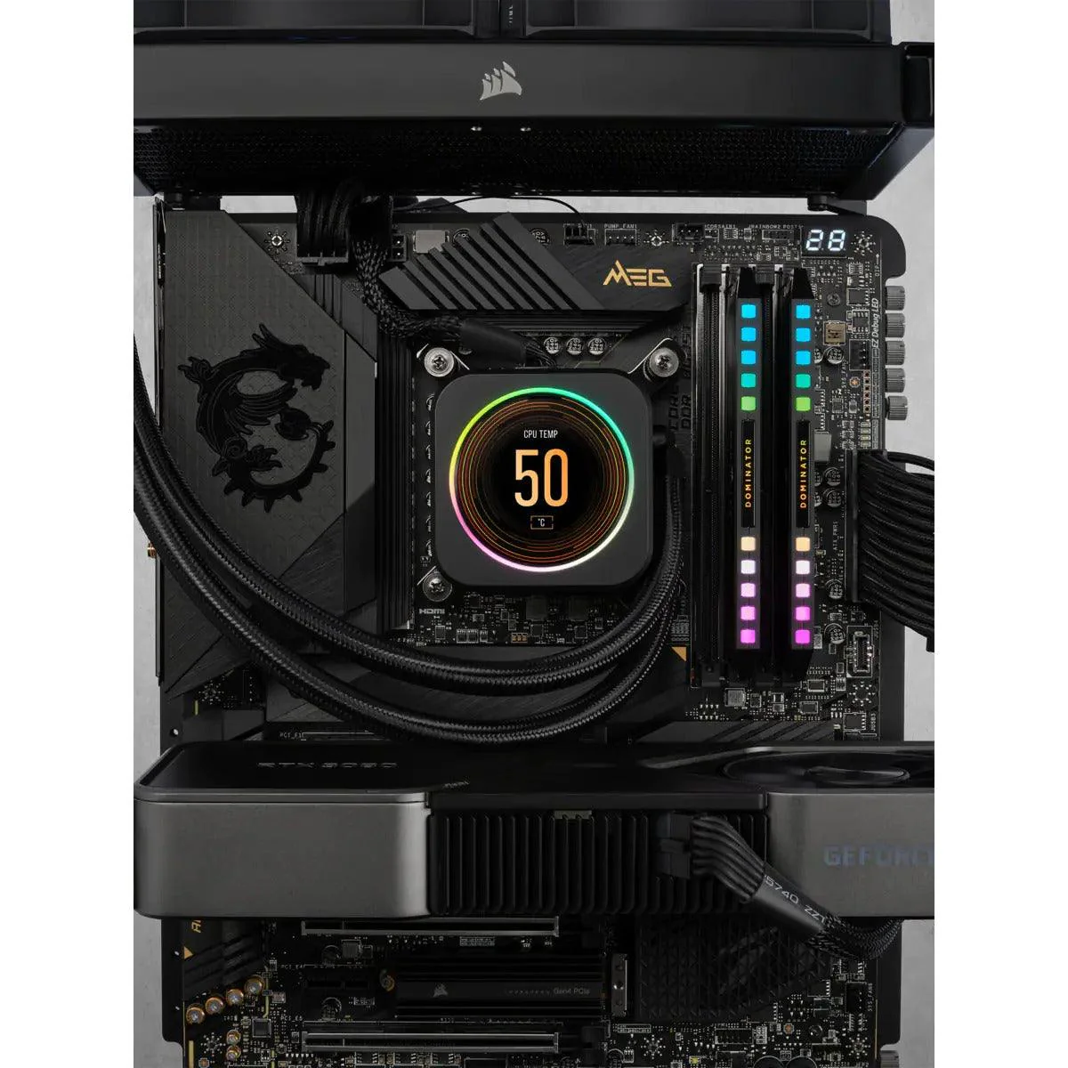 CORSAIR Dominator Platinum RGB 64GB (2x32GB) DDR5 DRAM 6600MHZ C32 Memory Kit (Black) (CMT64GX5M2B6600C32) - Image 8