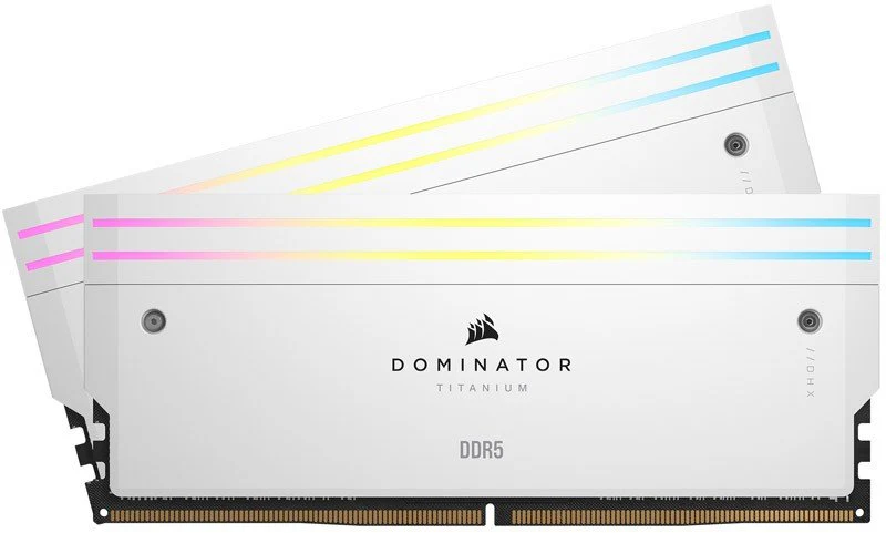 Corsair Dominator Titanium RGB 32GB (2x16GB) DDR5 DRAM 6000MHz CL30 Intel XMP Memory Kit (Black, White) - Image 10