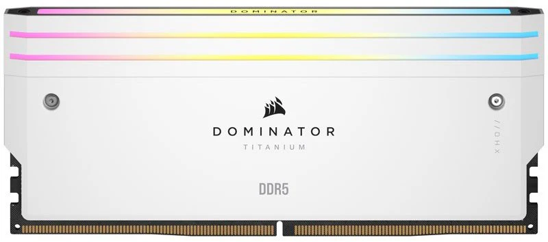 Corsair Dominator Titanium RGB 32GB (2x16GB) DDR5 DRAM 6000MHz CL30 Intel XMP Memory Kit (Black, White) - Image 7