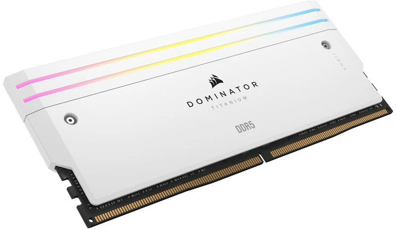 Corsair Dominator Titanium RGB 32GB (2x16GB) DDR5 DRAM 6000MHz CL30 Intel XMP Memory Kit (Black, White) - Image 9