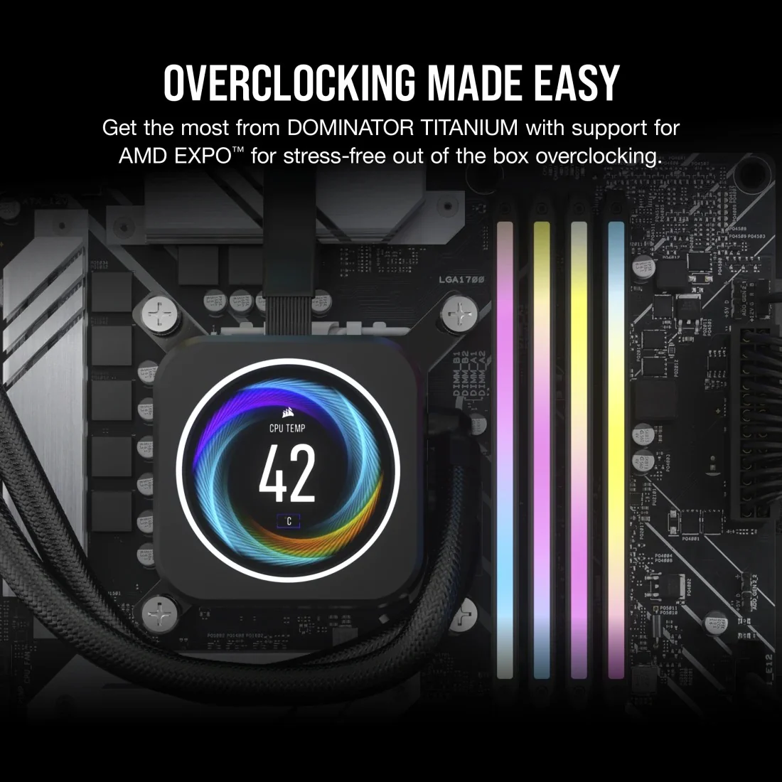 Corsair Dominator Titanium RGB 32GB (2x16GB) DDR5 DRAM 6000MT/s CL30 AMD Expo & Intel XMP Memory Kit (Grey) (CMP32GX5M2B6000Z30) - Image 4