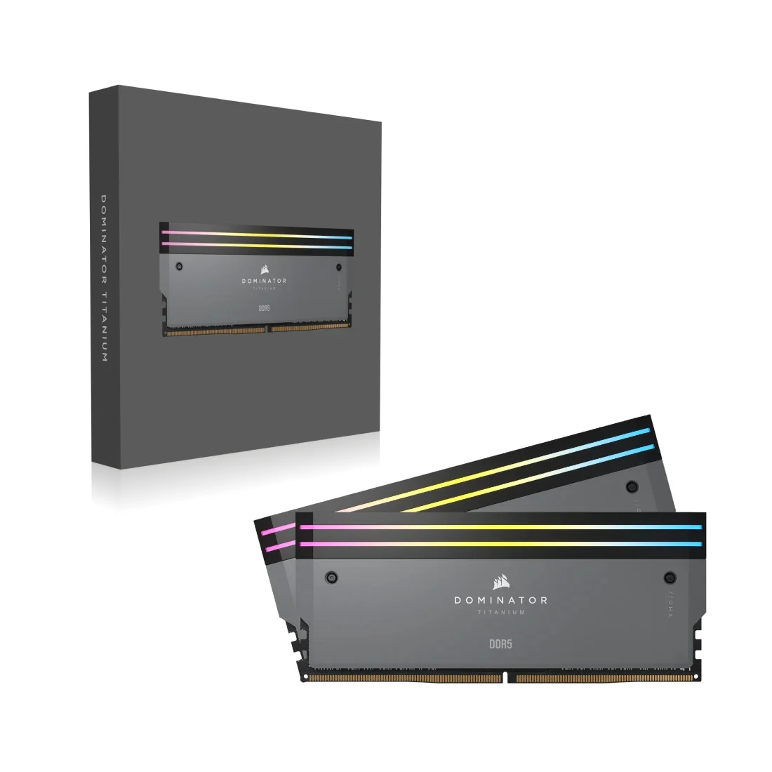 Corsair Dominator Titanium RGB 32GB (2x16GB) DDR5 DRAM 6000MT/s CL30 AMD Expo & Intel XMP Memory Kit (Grey) (CMP32GX5M2B6000Z30) - Image 8