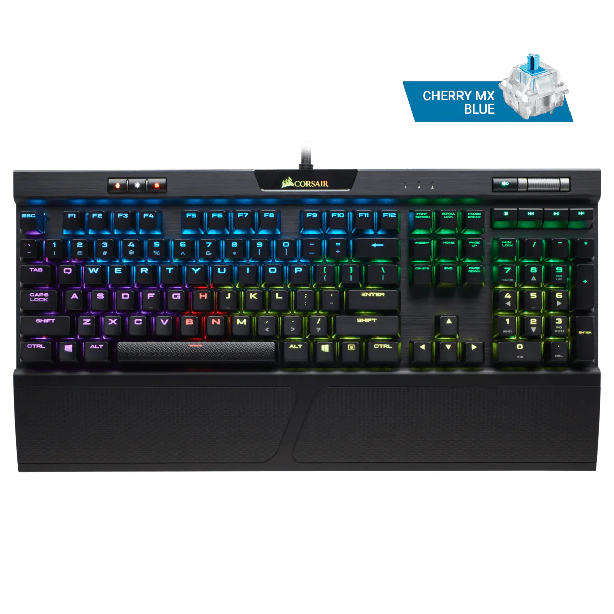 CORSAIR GAMING K70 RGB MK.2 MECHANICAL GAMING KEYBOARD (CHERRY MX BLUE)