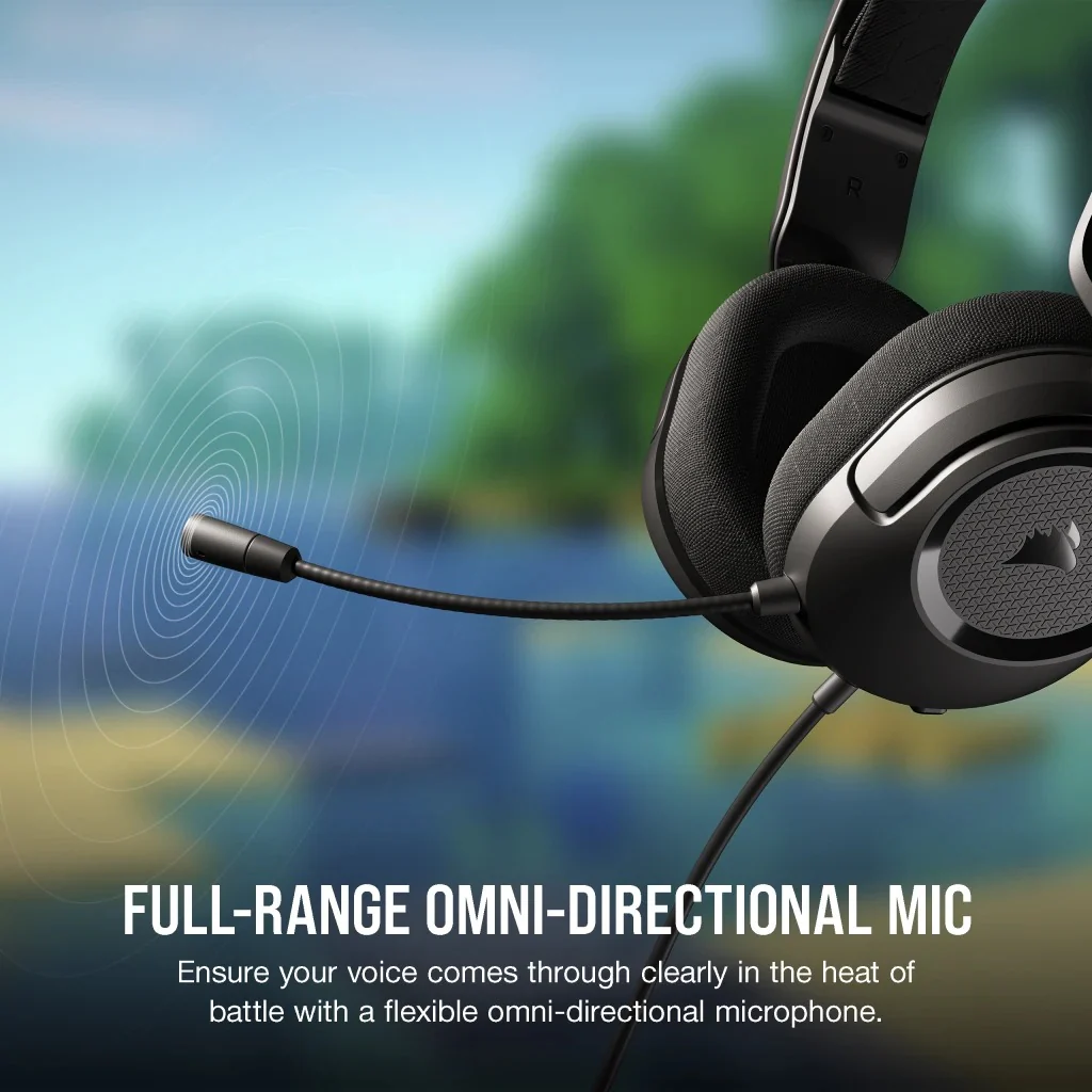 Corsair HS35 Surround V2 Multiplatform Wired Gaming Headset (Carbon) - Image 5
