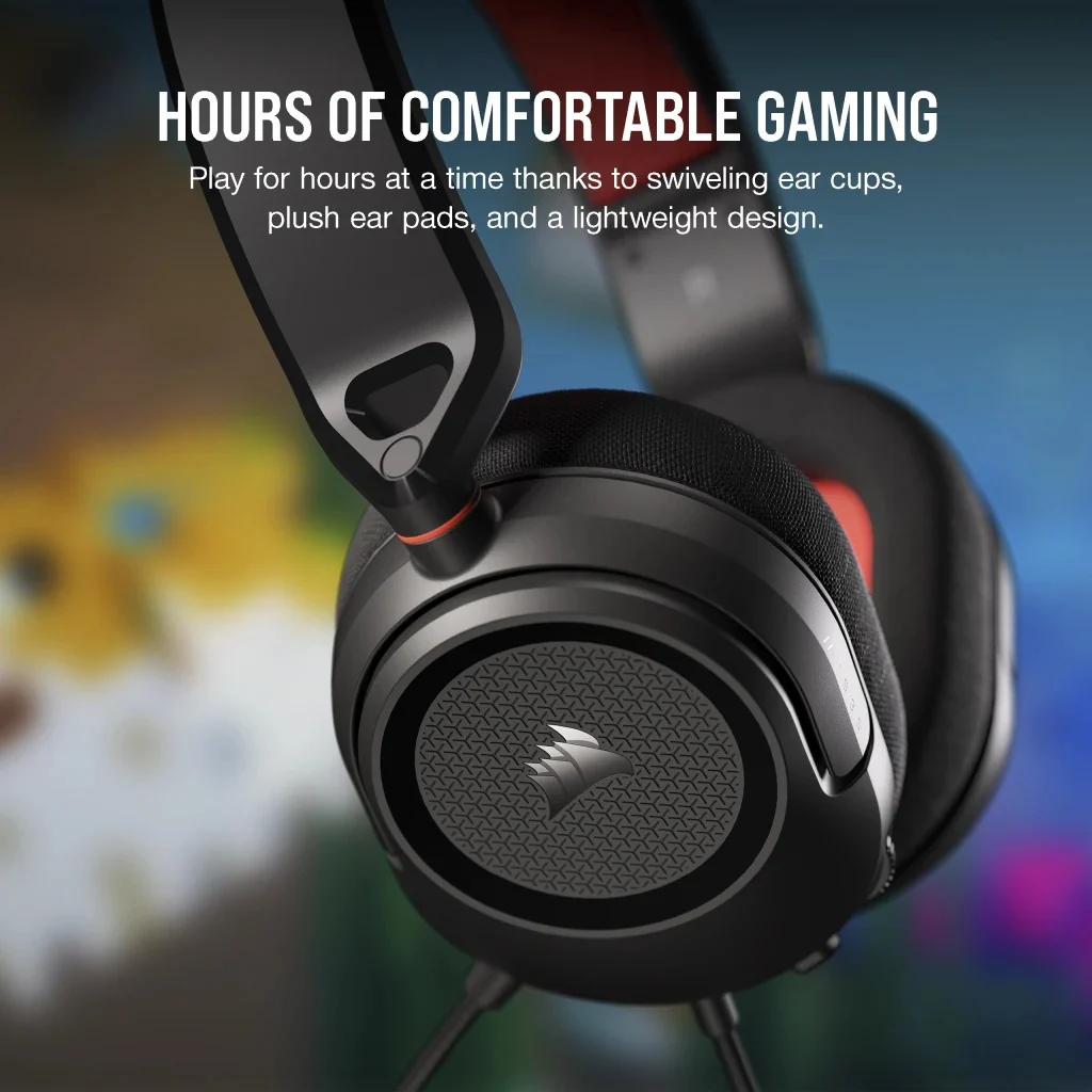 Corsair HS35 Surround V2 Multiplatform Wired Gaming Headset (Carbon) - Image 8