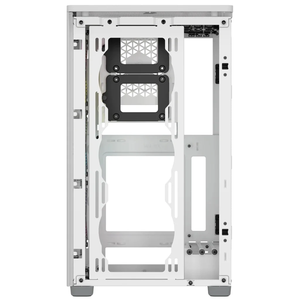 Corsair iCue 2000D RGB Airflow Mini-ITX PC Case (White) - Image 10