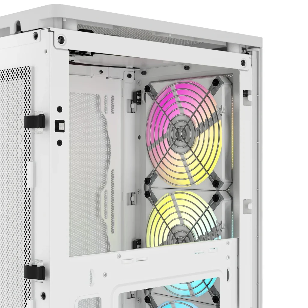 Corsair iCue 2000D RGB Airflow Mini-ITX PC Case (White) - Image 12