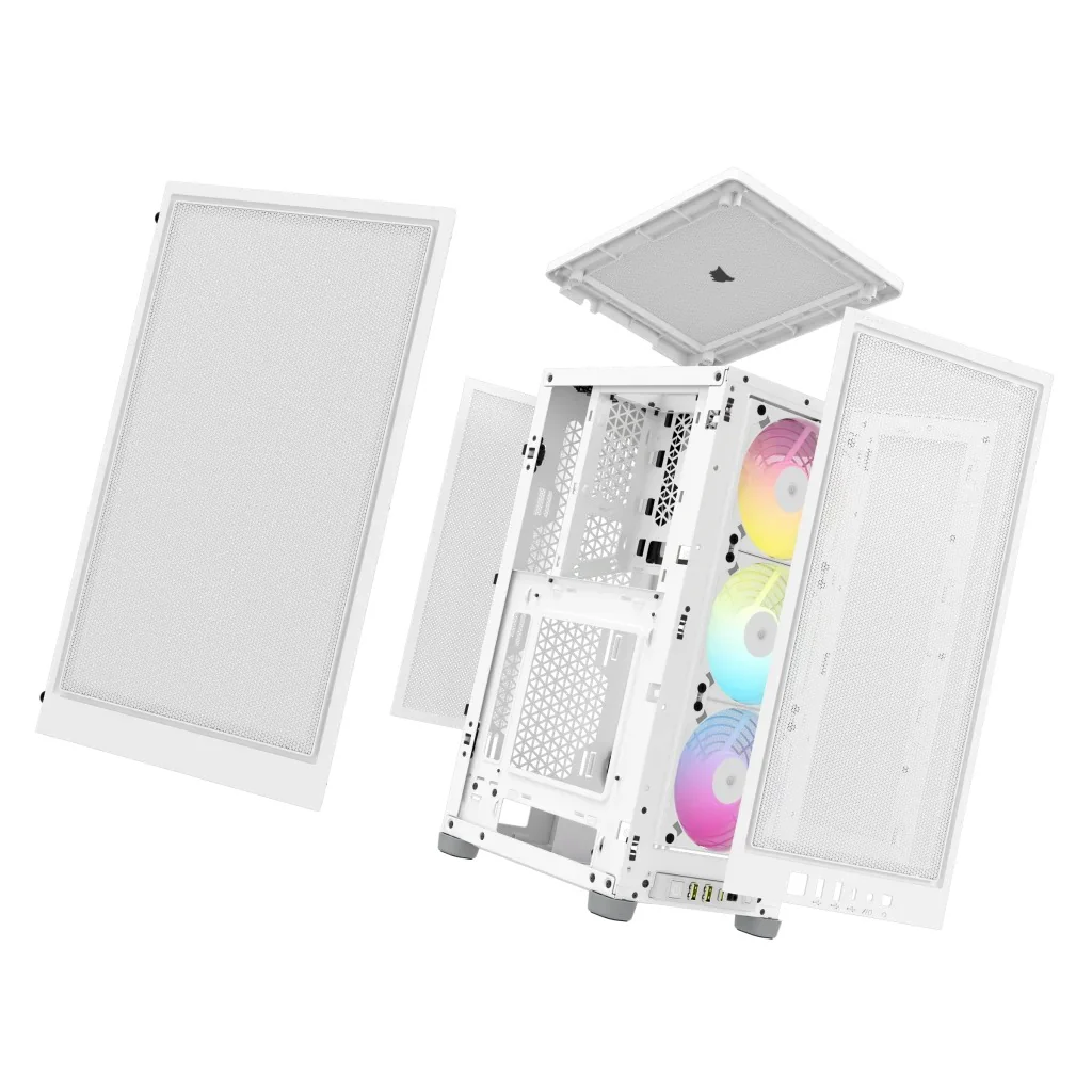 Corsair iCue 2000D RGB Airflow Mini-ITX PC Case (White) - Image 15