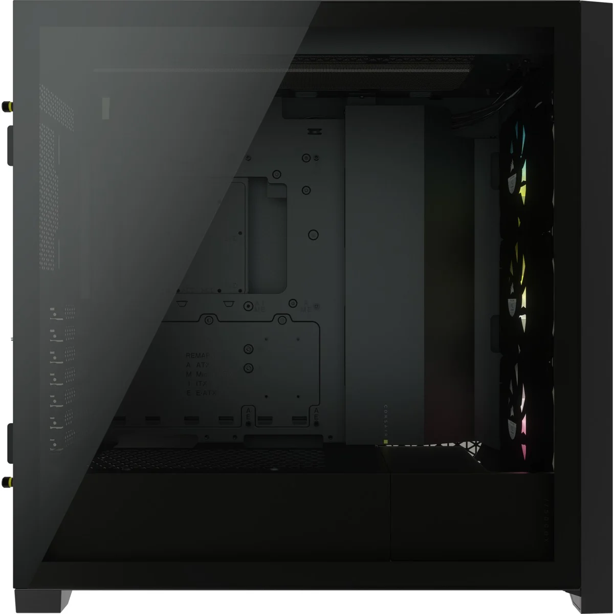 Corsair iCUE 5000X RGB Tempered Glass Mid-Tower ATX PC Smart Case (Black) - Image 4
