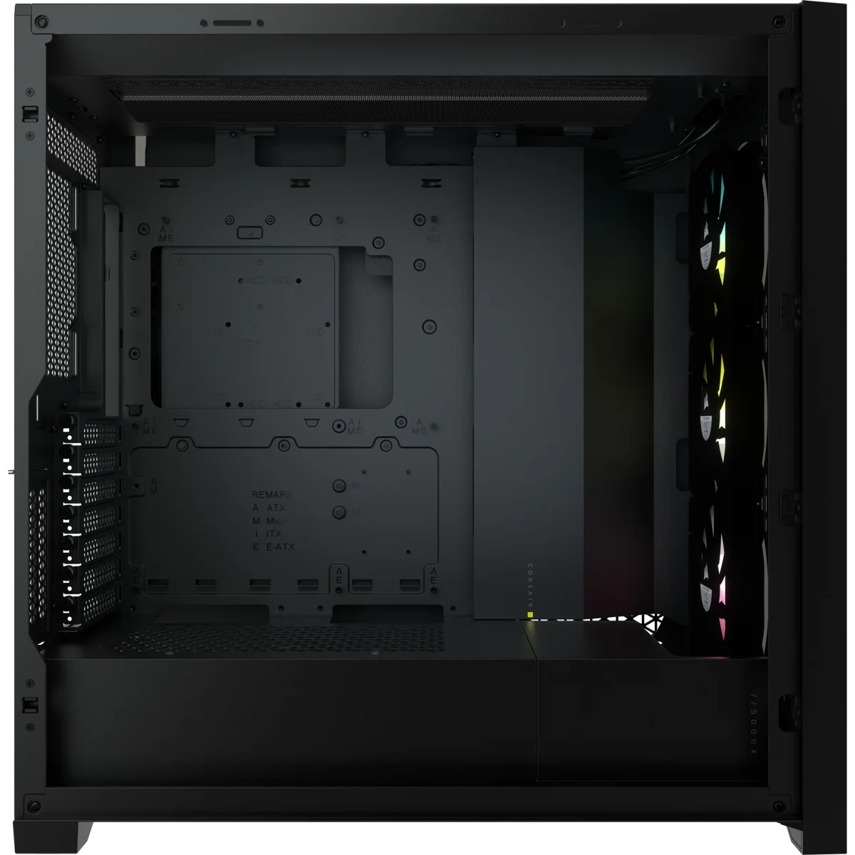 Corsair iCUE 5000X RGB Tempered Glass Mid-Tower ATX PC Smart Case (Black) - Image 5