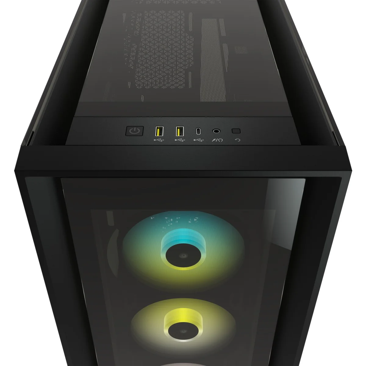 Corsair iCUE 5000X RGB Tempered Glass Mid-Tower ATX PC Smart Case (Black) - Image 7